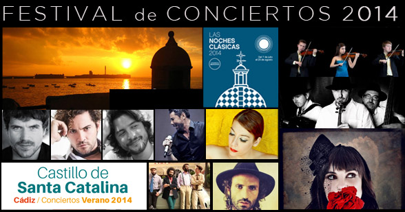 Conciertos Verano Cádiz 2014